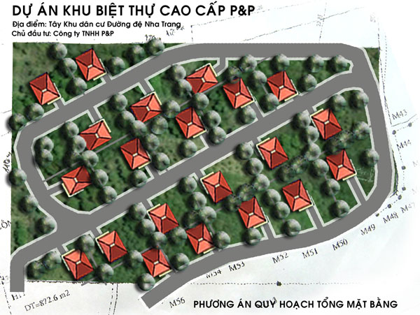 Tá»�ng máº·t báº±ng Khu biá»�t thá»± cao cáº¥p PP